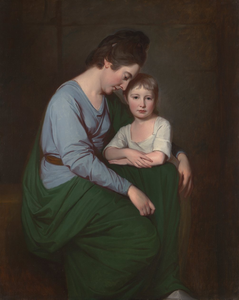 Anne Wilson og hendes datter, Sybill af George Romney