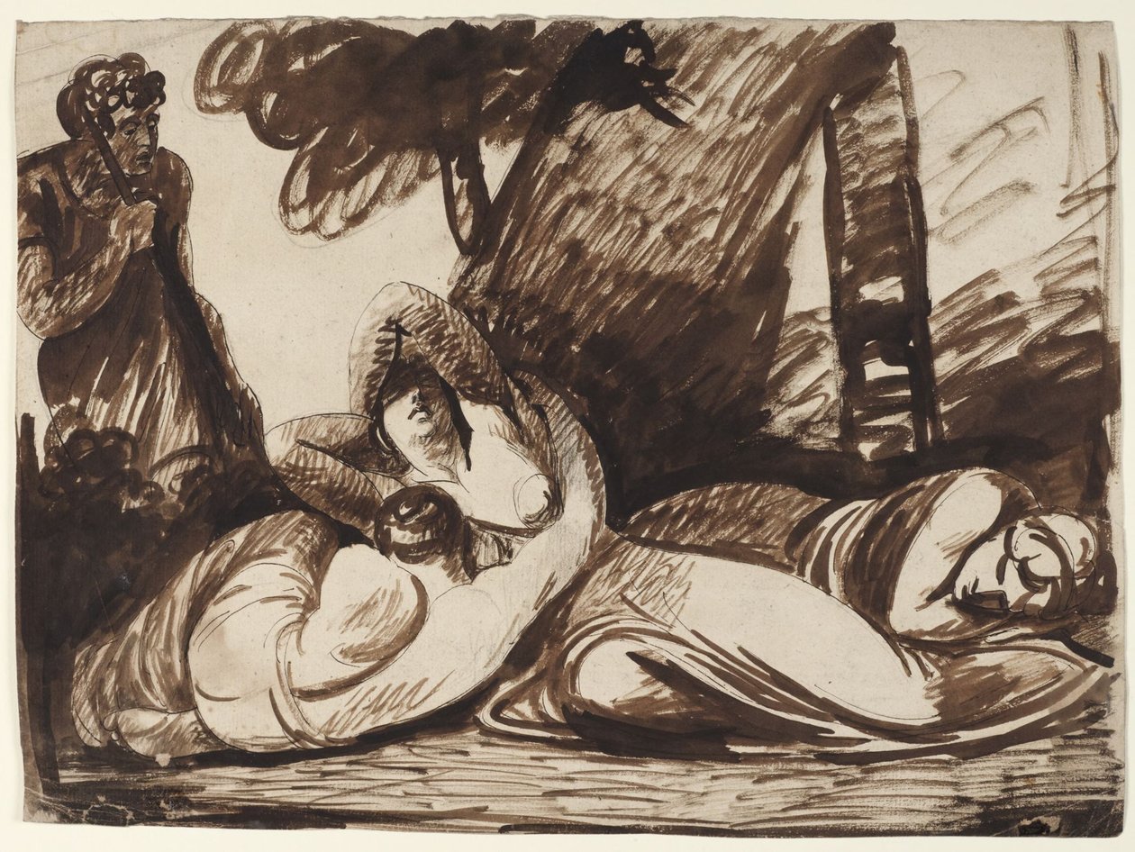 Cimon og Iphigenia: Scene fra Boccaccios »Decameron« af George Romney