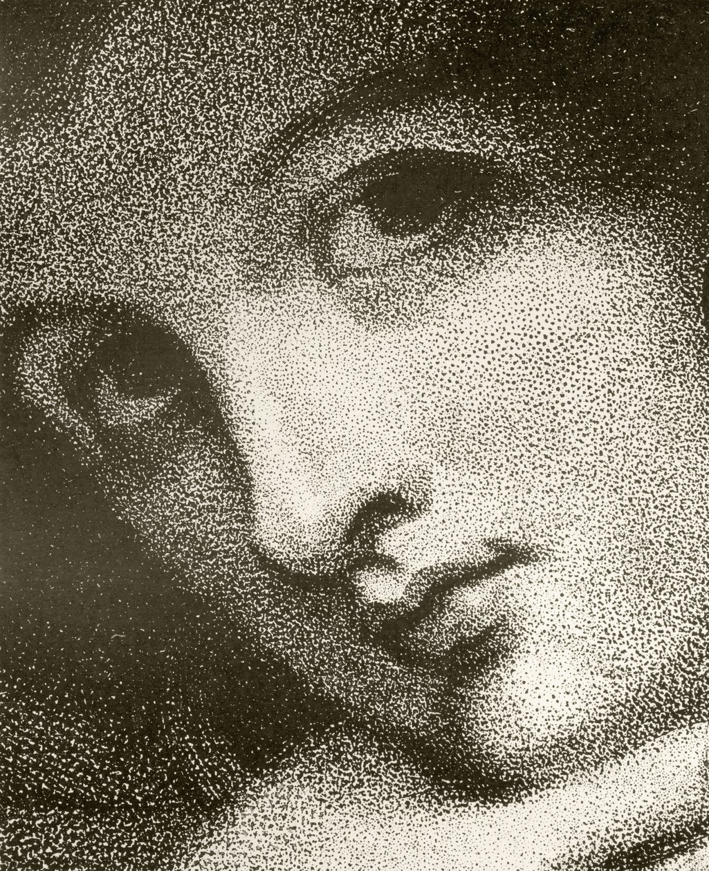 Detalje af Emma, Lady Hamilton, indgraveret af John Jones, fra 