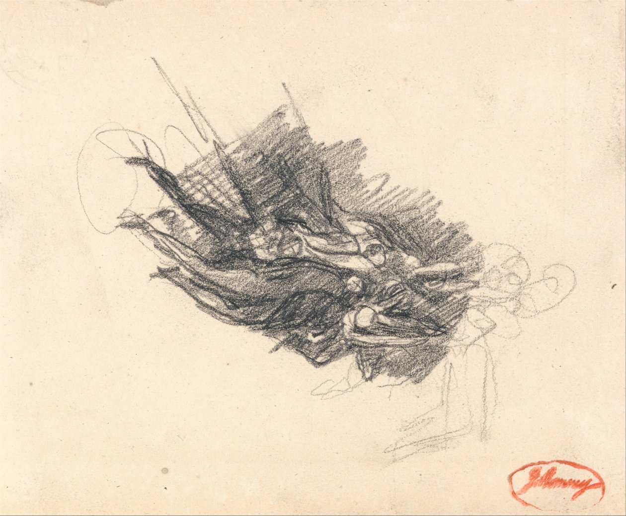 Djævle for Kristi fristelse af George Romney