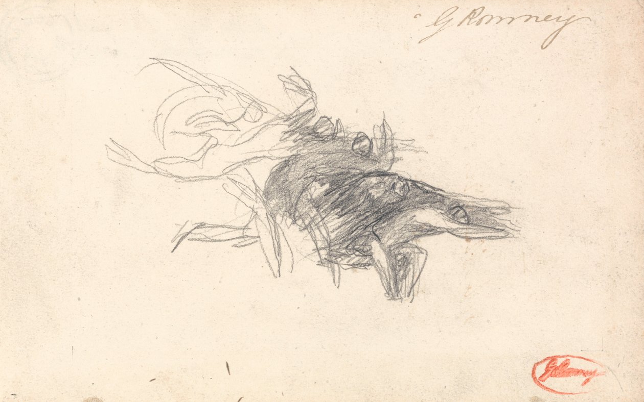 Djævle for Kristi fristelse af George Romney