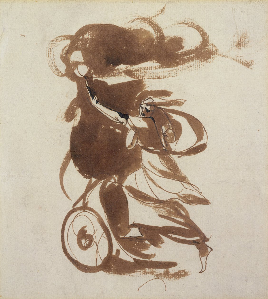 Emma Hart som Medea (pen og brunt blæk og vask over spor af blyant på papir) af George Romney