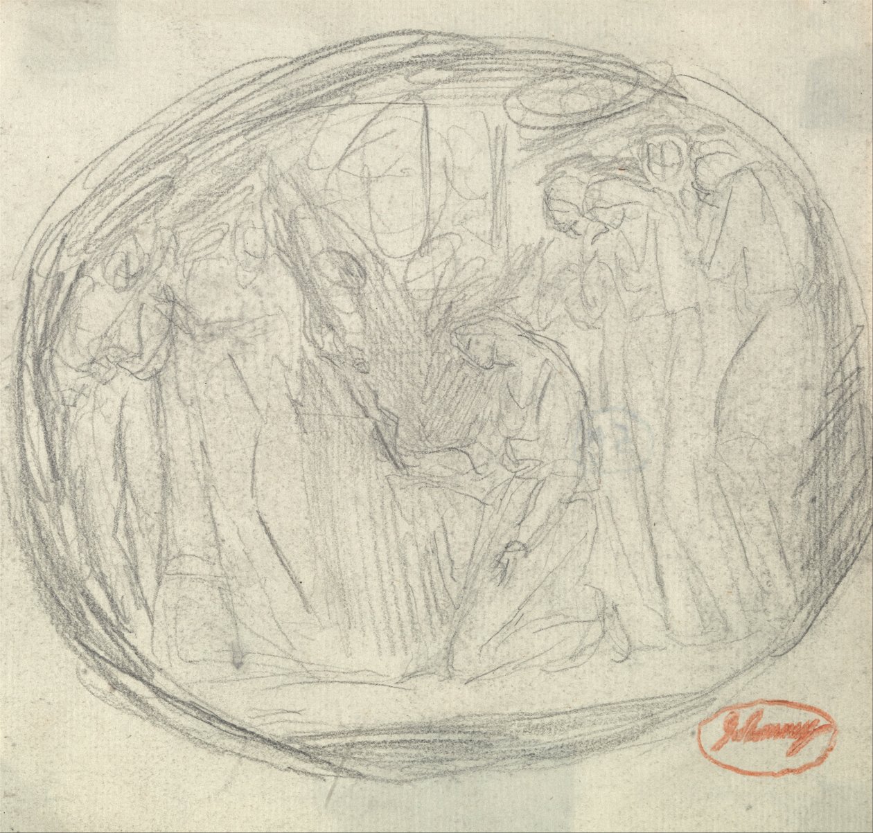 Henrettelse af Maria Stuart af George Romney