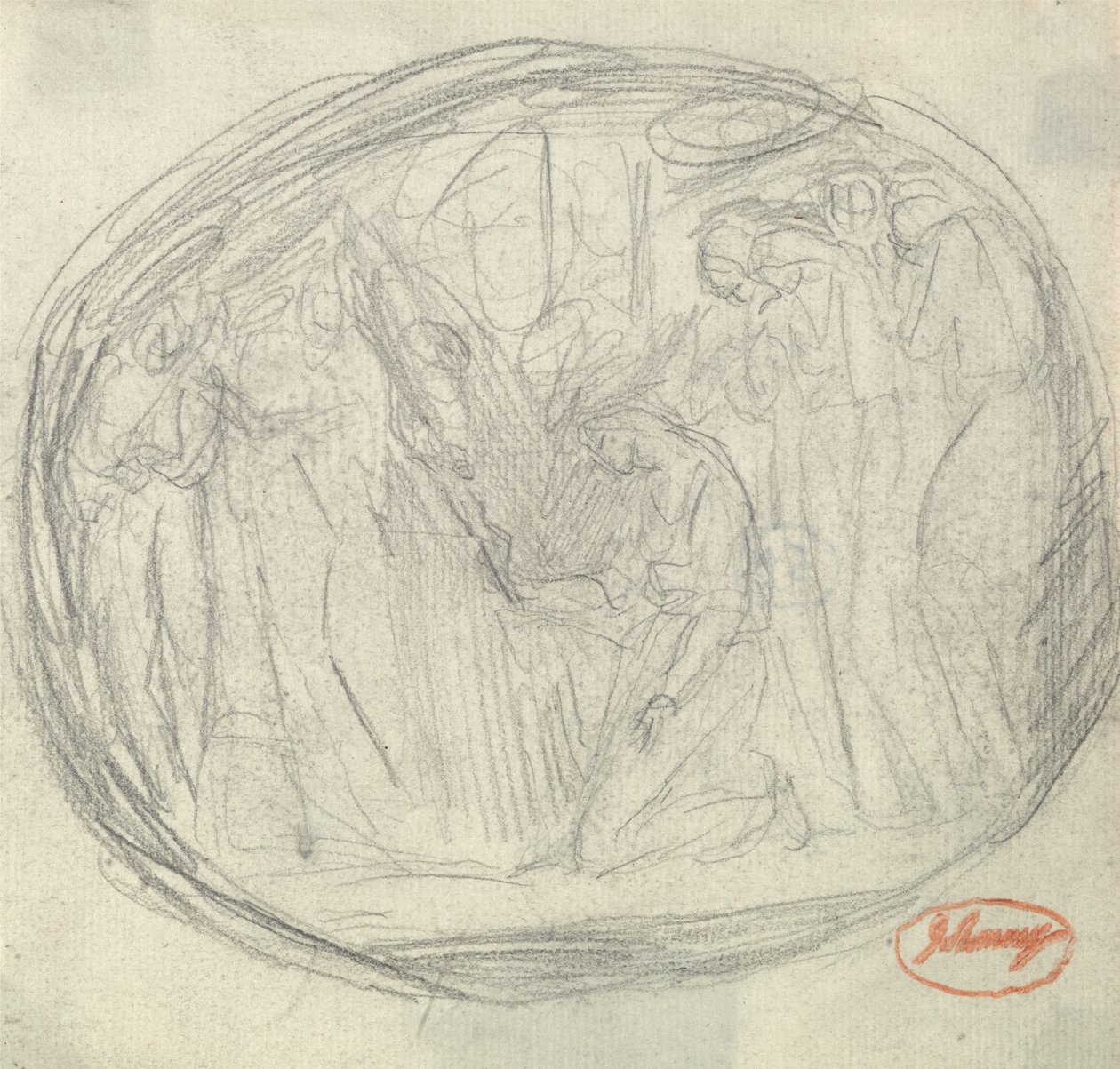 Henrettelsen af Mary Stuart af George Romney