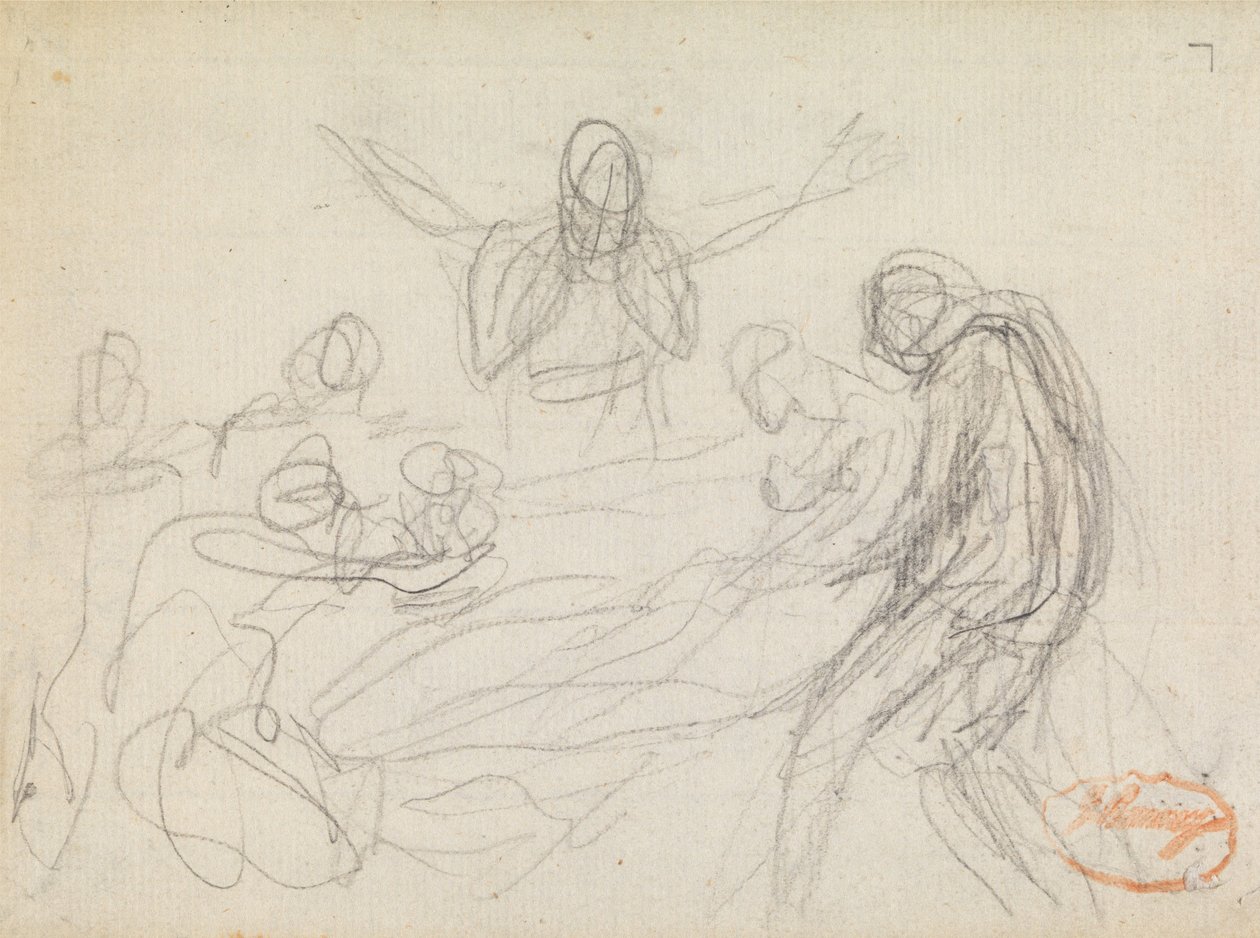 Studie i figurkomposition 11 af George Romney