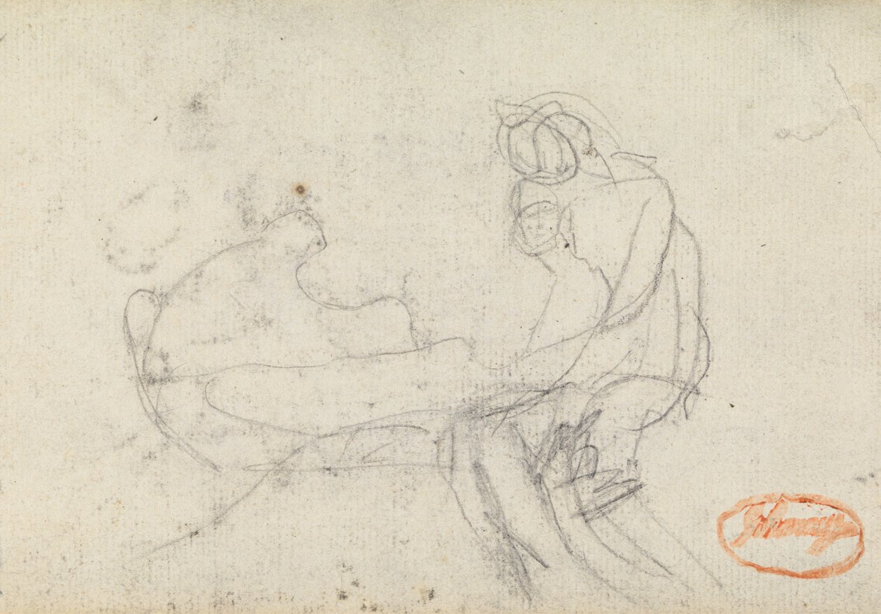 Studie i figurkomposition 13 af George Romney