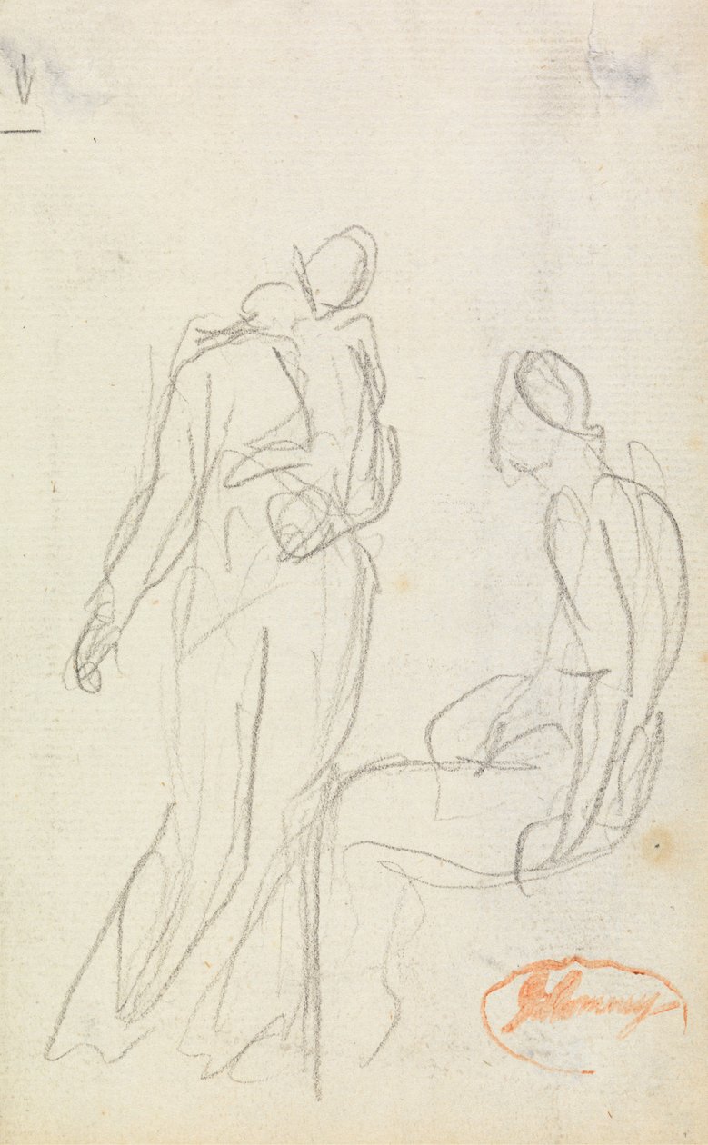Studie i figurkomposition 2 af George Romney