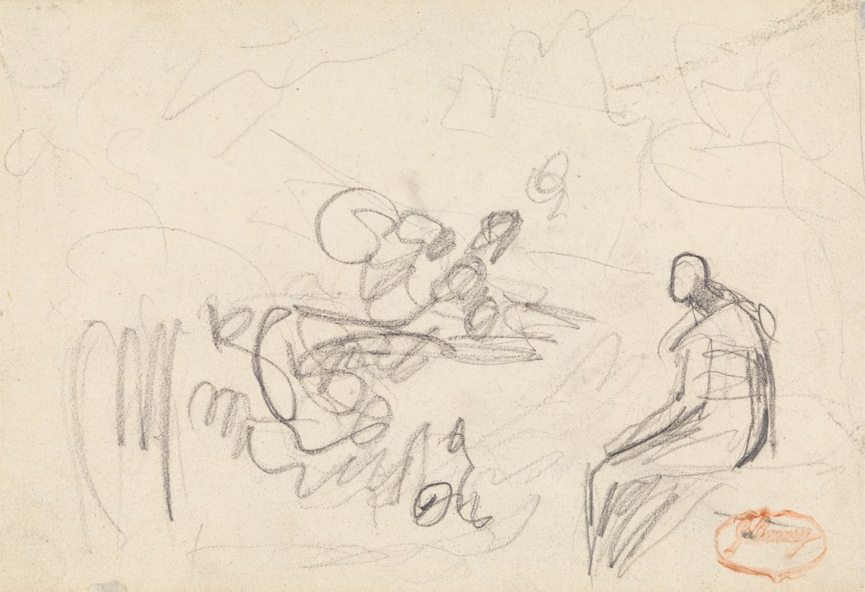 Figursammensætningsundersøgelse 43 af George Romney