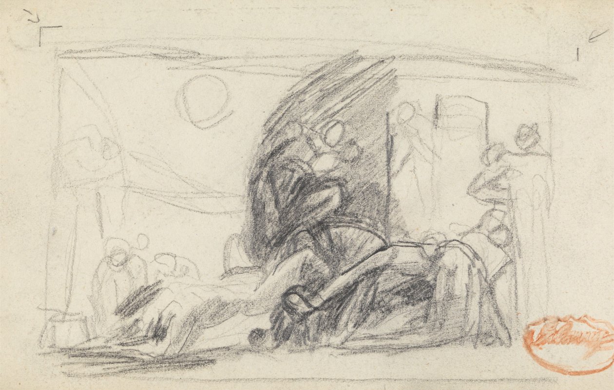 Studie i figurkomposition 4 af George Romney