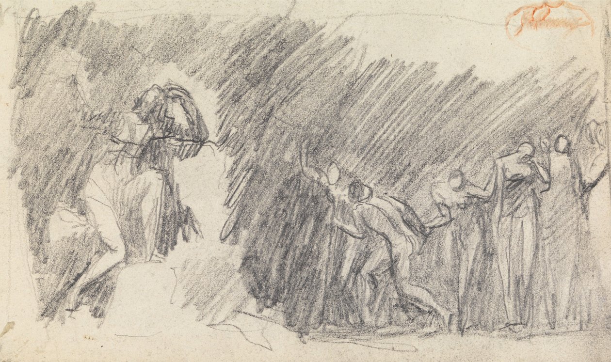 Studie i figurkomposition 5 af George Romney
