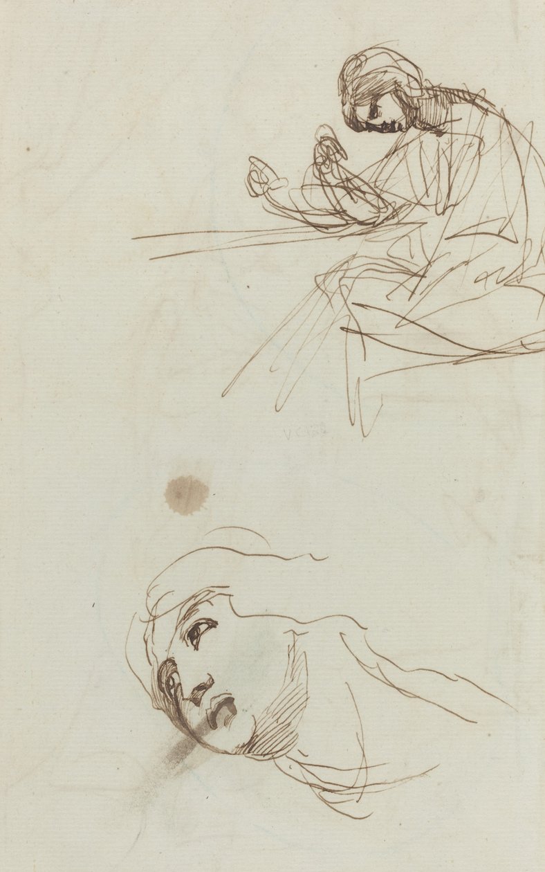 Figurstudier [verso] af George Romney