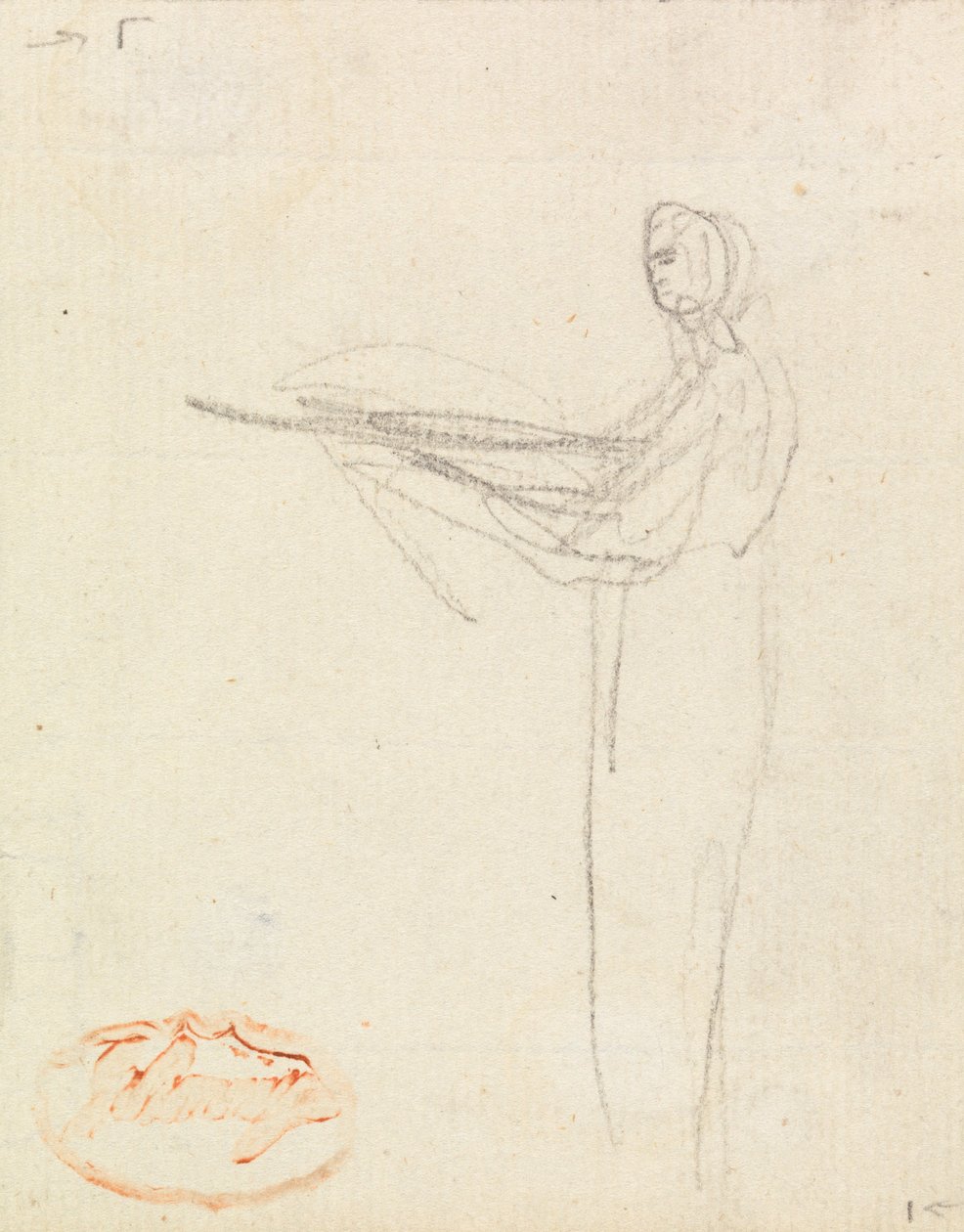 Figur Studie tolv af George Romney