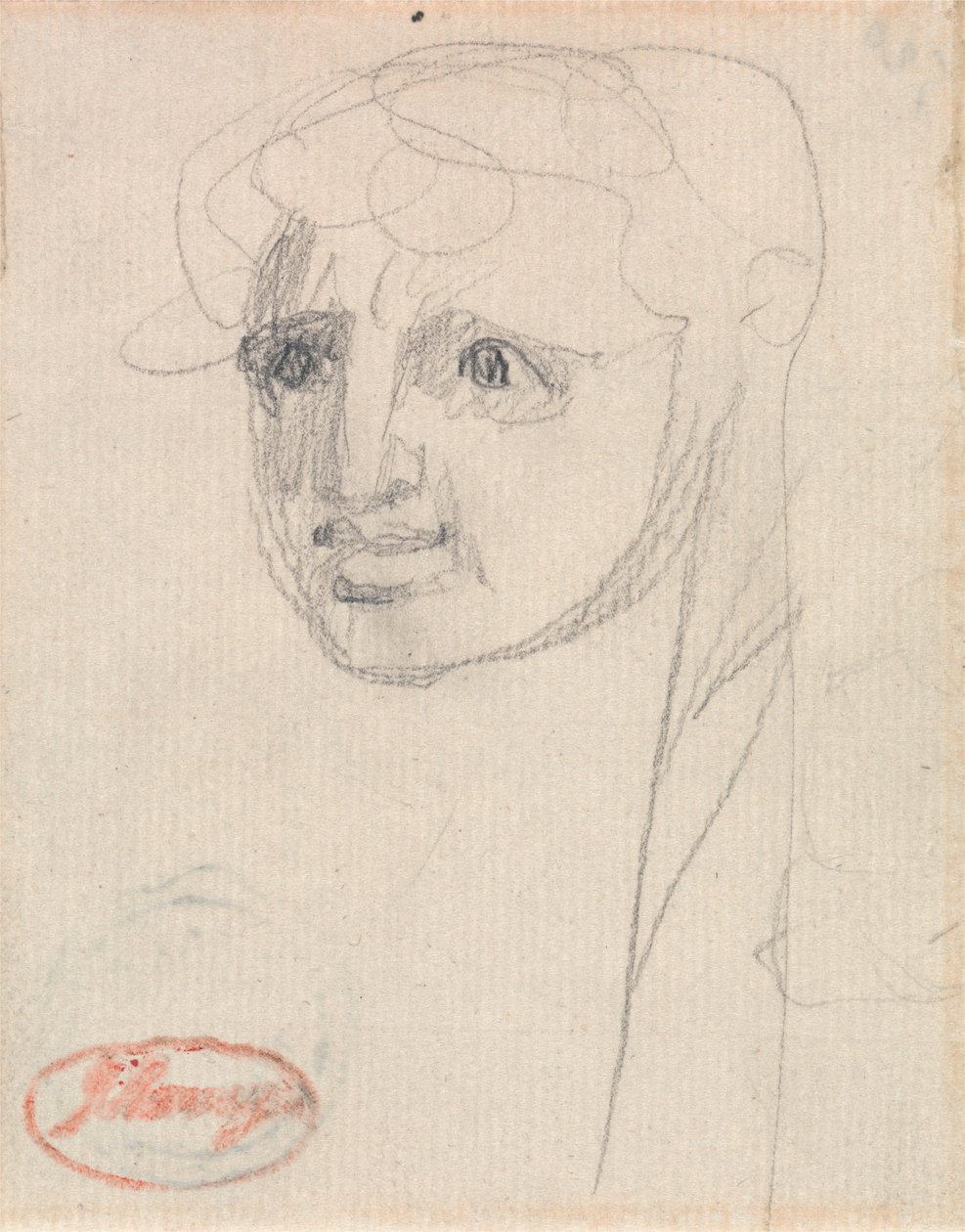 En piges hoved af George Romney