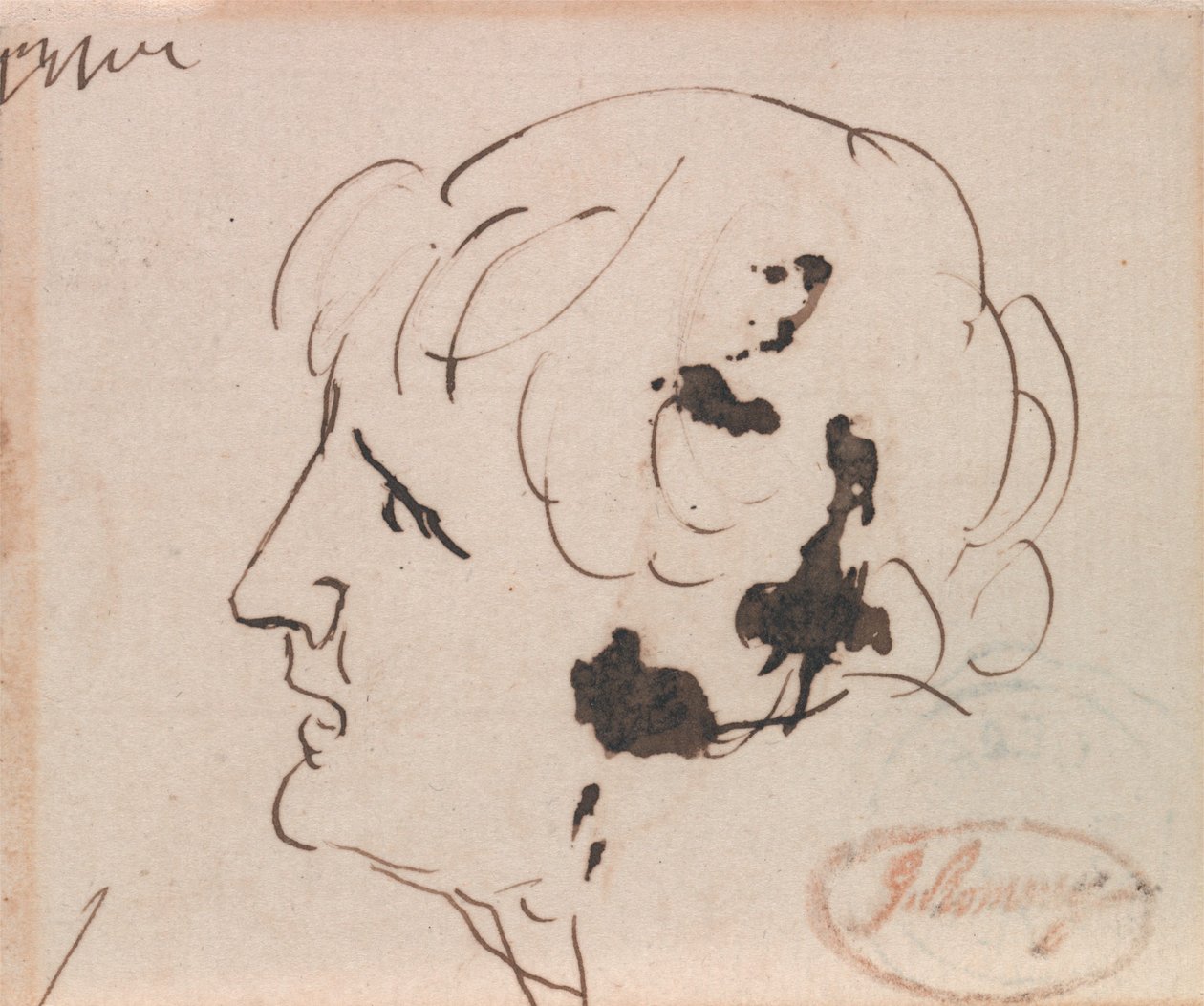 En mands hoved af George Romney