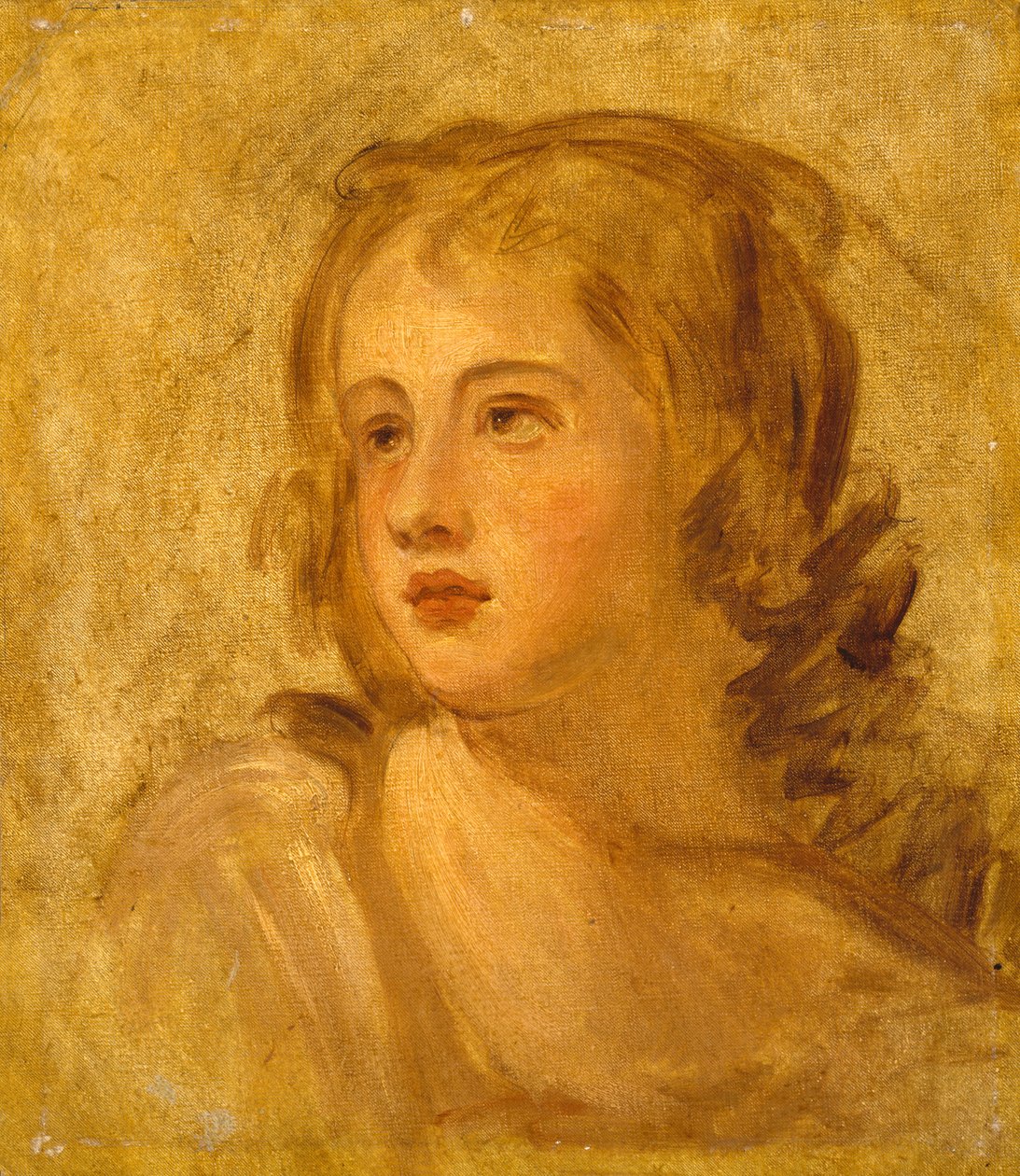 Hoved af en kvinde, ca. 1782-86 af George Romney