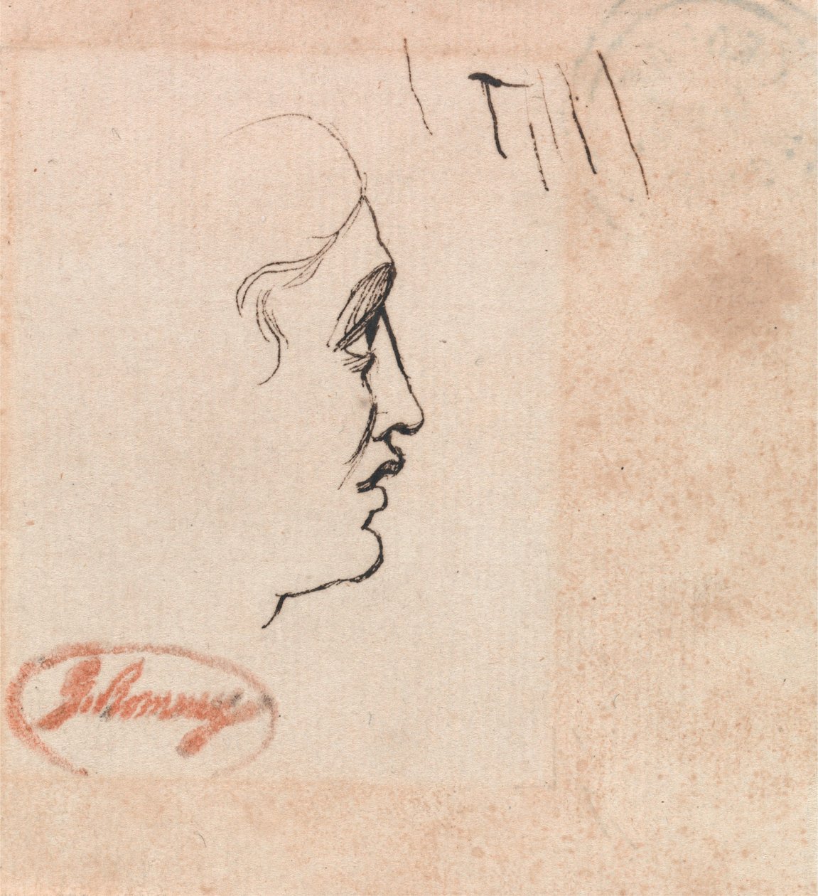 Hovedet på en ung af George Romney