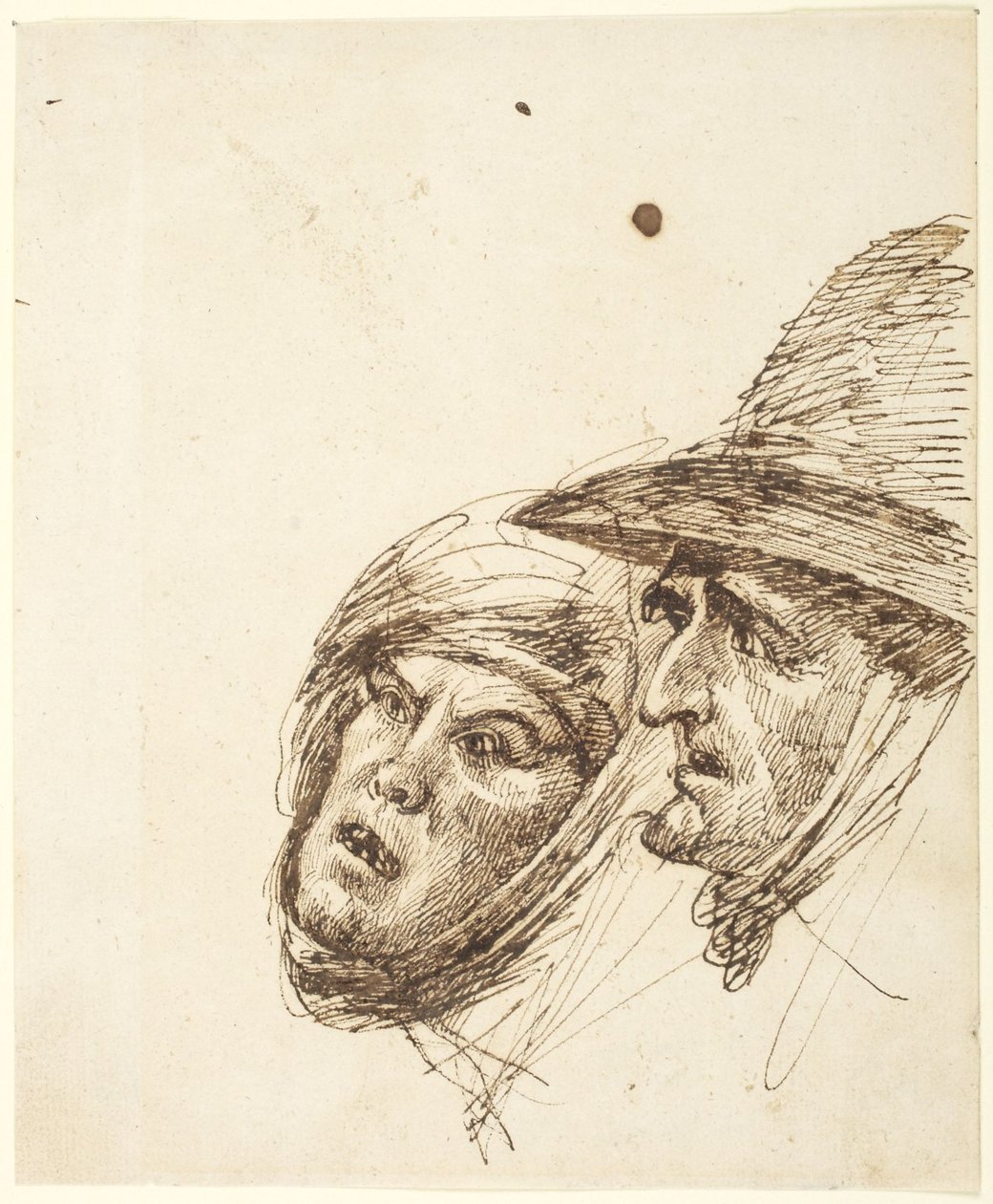 Mænds og kvinders hoveder af George Romney