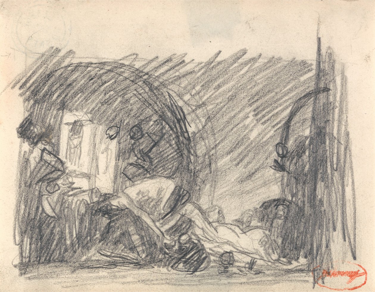 Howard på besøg i et fængsel af George Romney