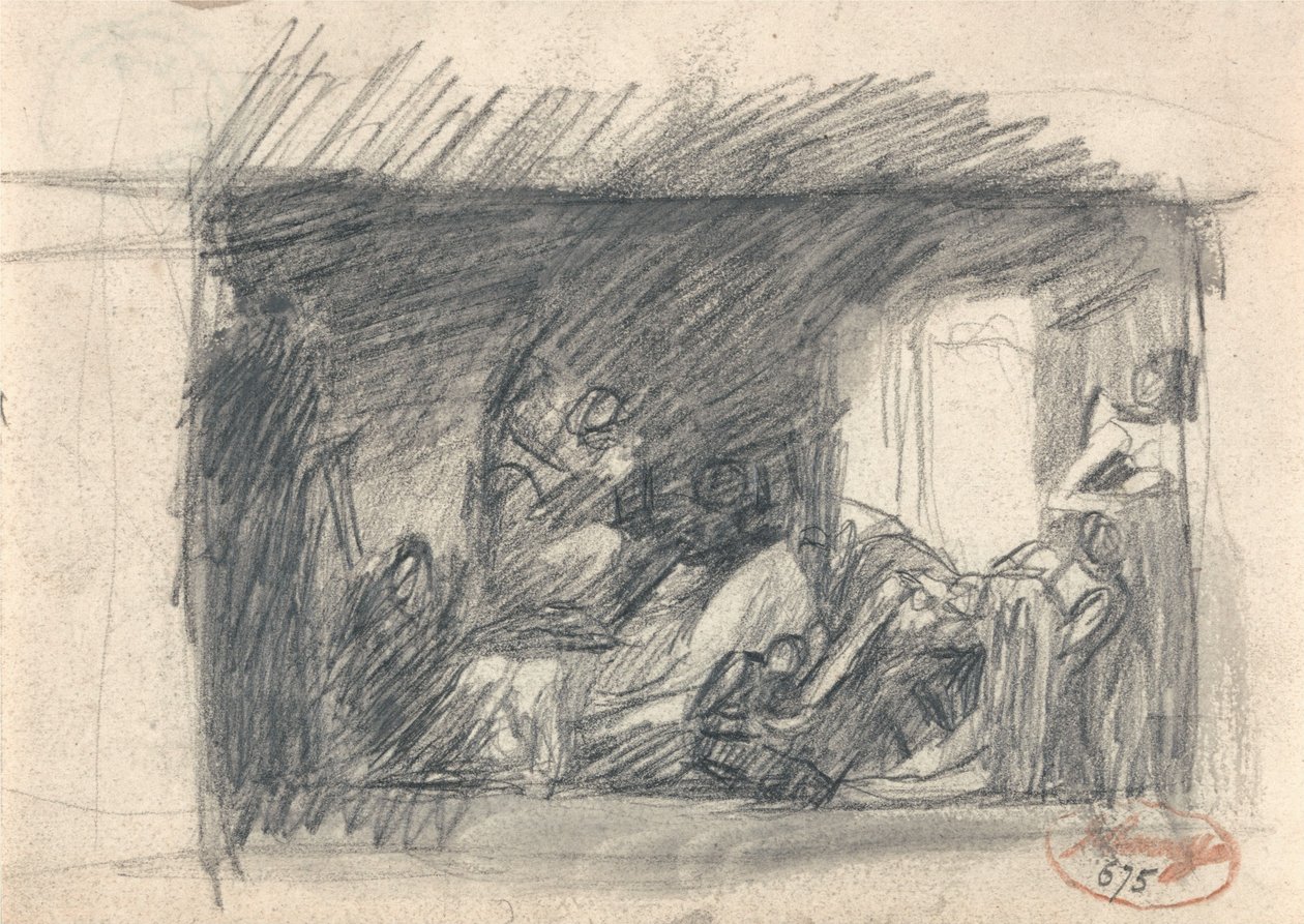 Howard på besøg i et fængsel af George Romney