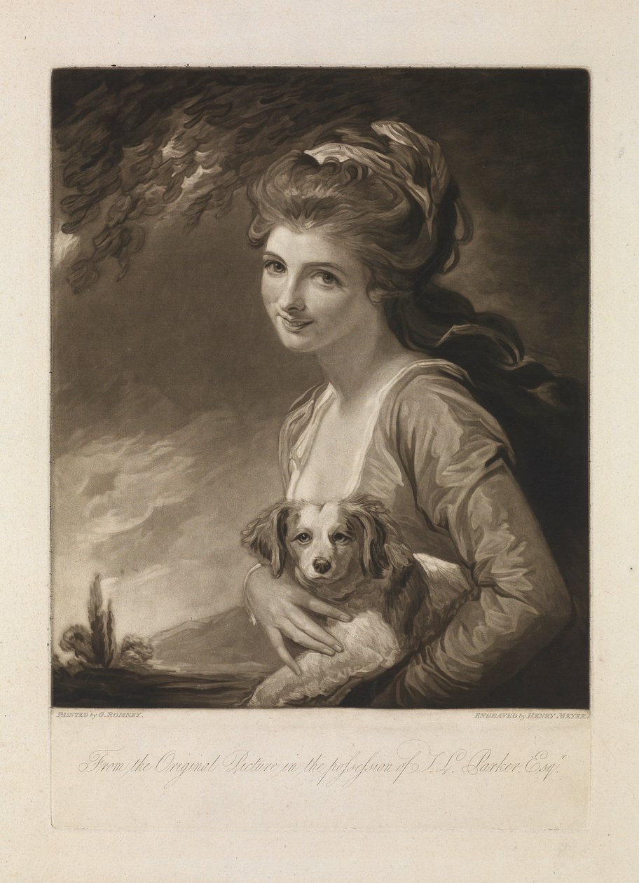 Lady Emma Hamilton af George Romney