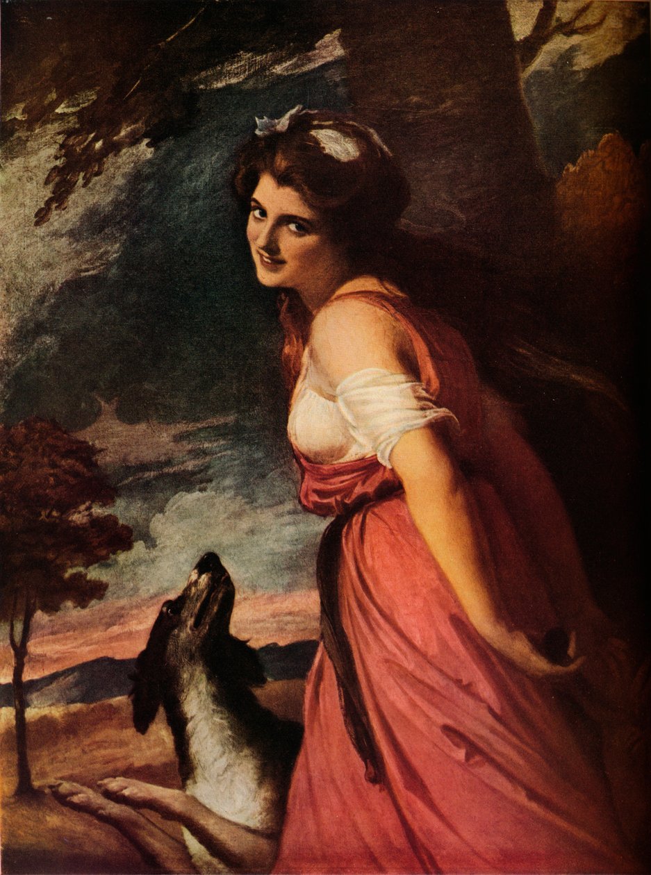 Lady Hamilton som Bacchante, 1785 af George Romney