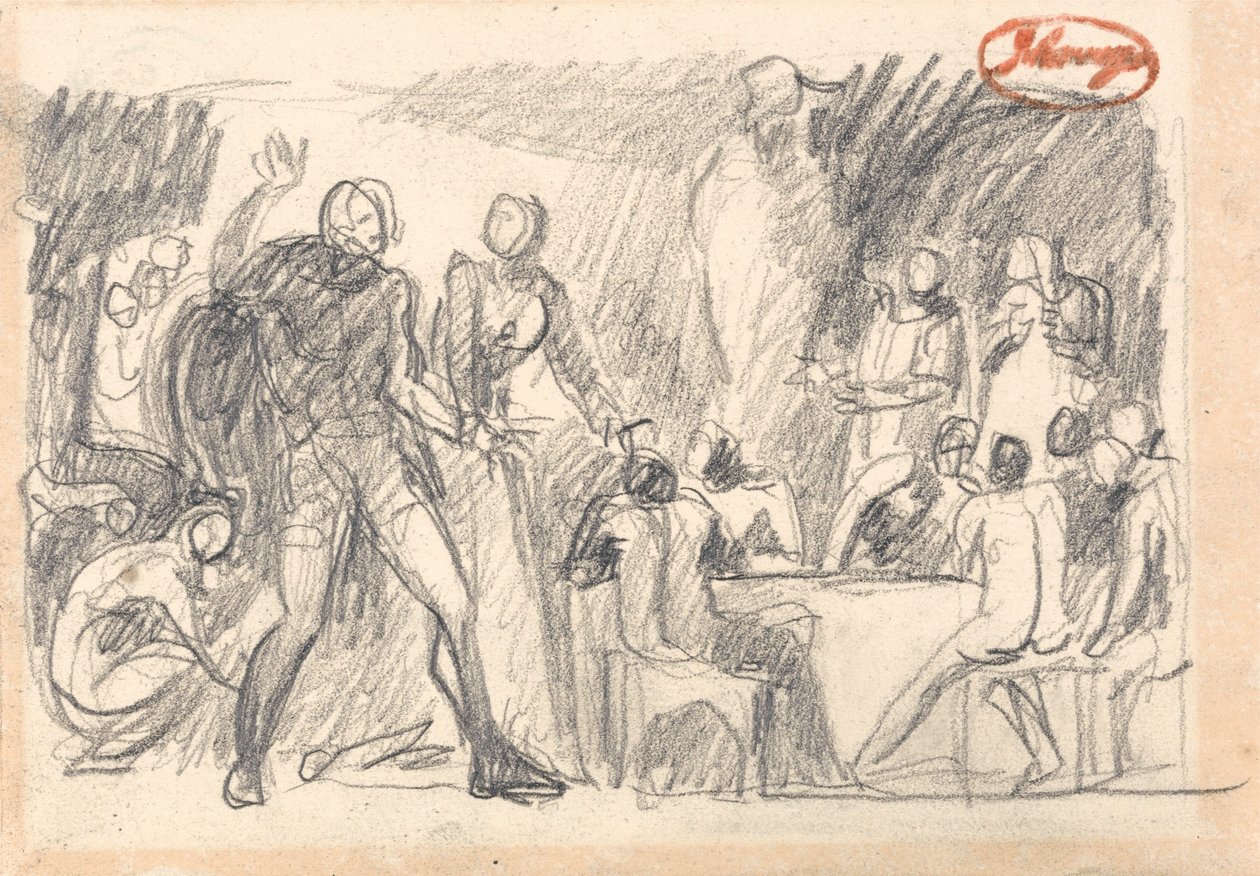 Macbeth: Festmåltidsscenen af George Romney