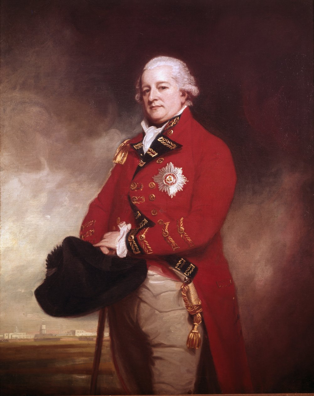 Generalmajor Sir Archibald Campbell af Inverneil og Ross KB, guvernør og øverstkommanderende, Madras, 1790 af George Romney