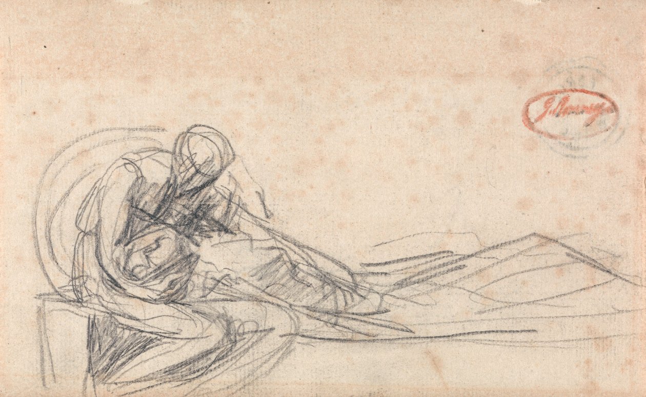 En mand, der klager af George Romney