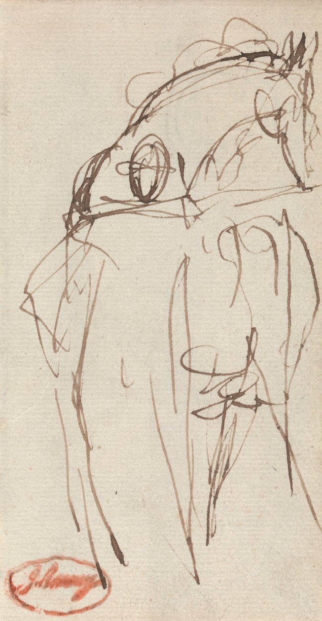 Mand og hest af George Romney