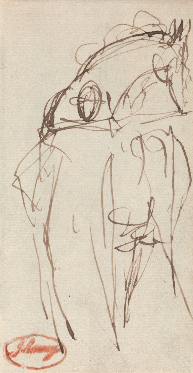 Menneske og hest af George Romney