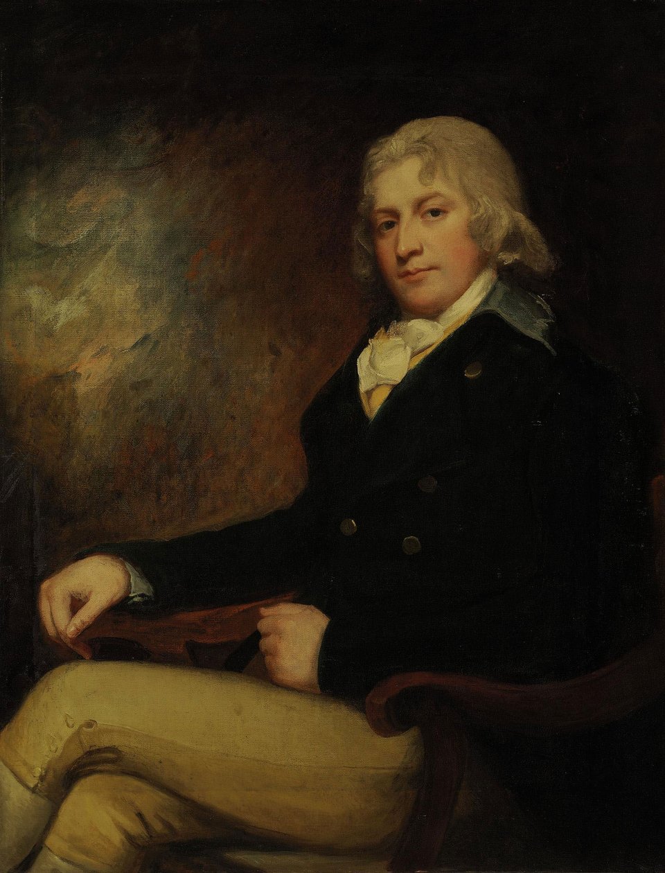 Portræt af Colin Dunlop fra Garmyle af George Romney