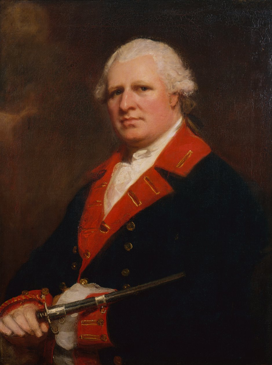 Portræt af oberst Patrick Duff (olie på lærred) af George Romney