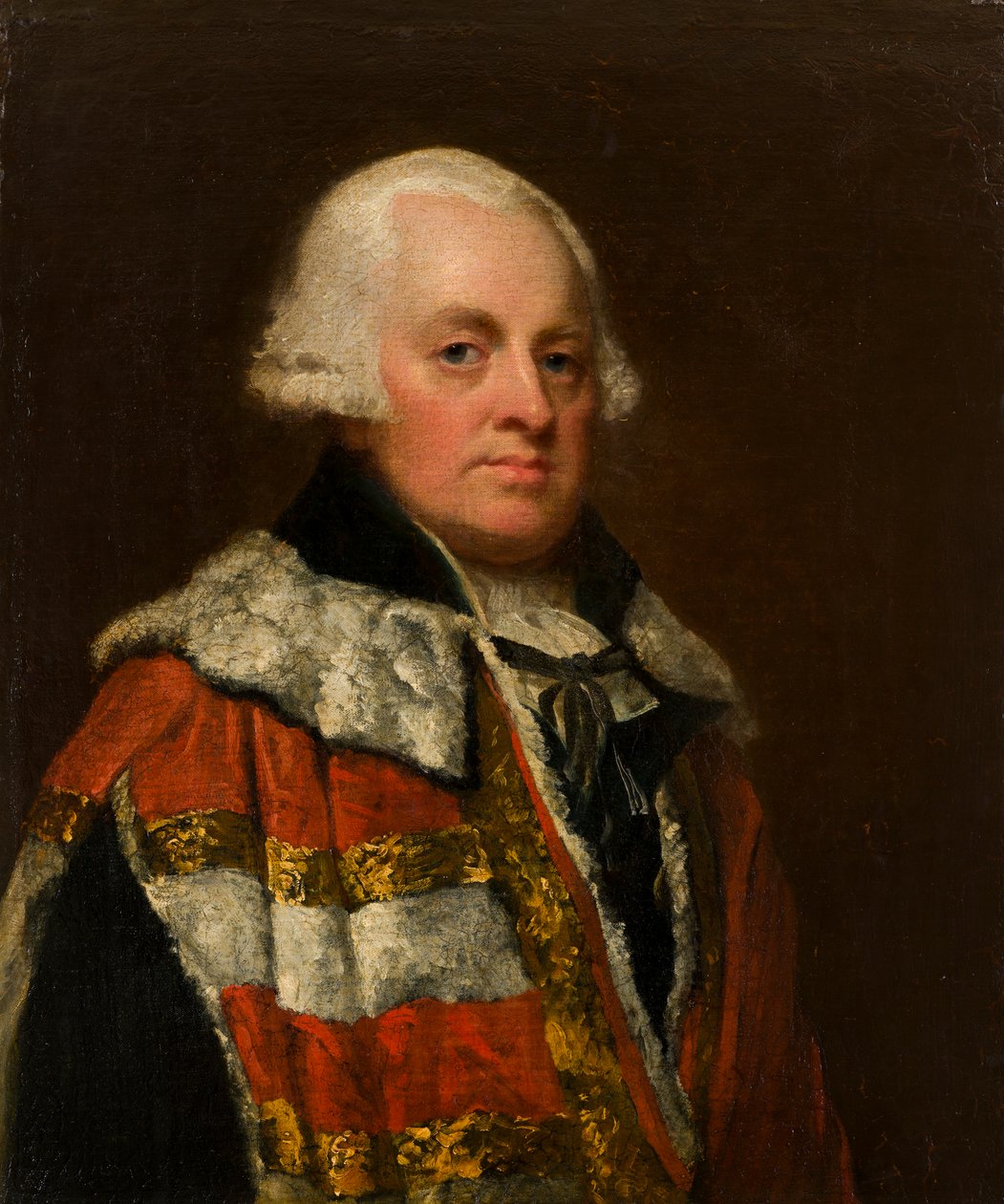 Portræt af Henry 1st Lord Bradford, ca. 1765-1800 (olie på lærred) af George Romney