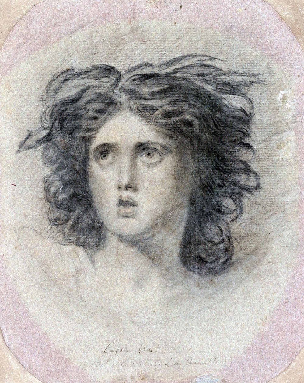 Portræt af Lady Emma Hamilton (født Hart) af George Romney