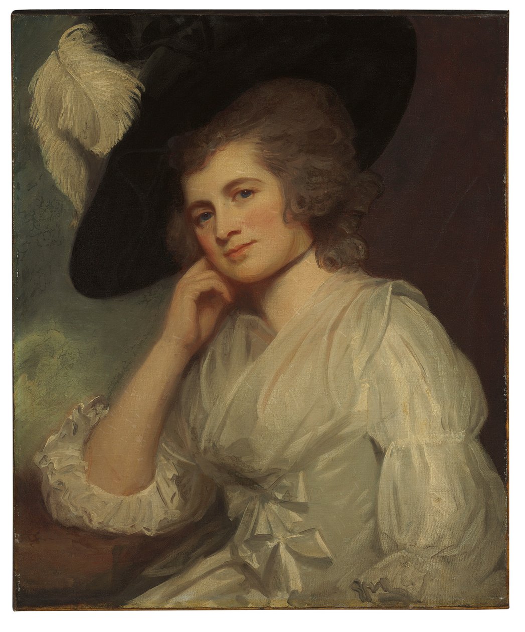 Portræt af Lady Laetitia A Court af George Romney