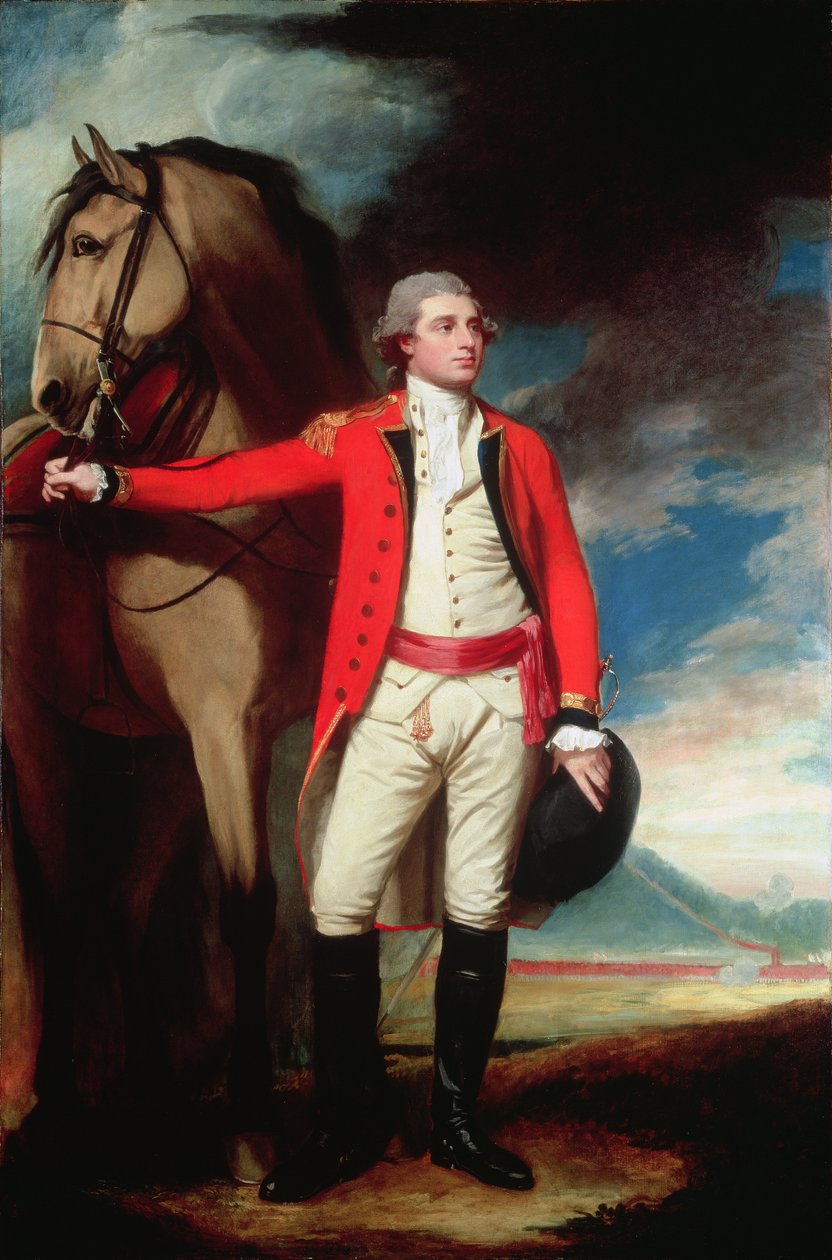 Portræt af major James Hartley af George Romney