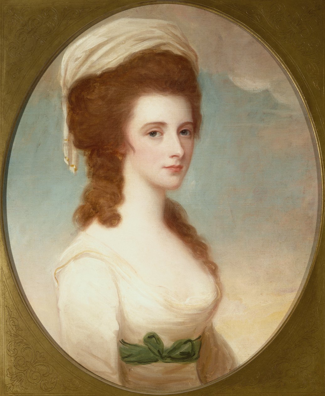 Portræt af Miss Mariah Copley (olie) af George Romney