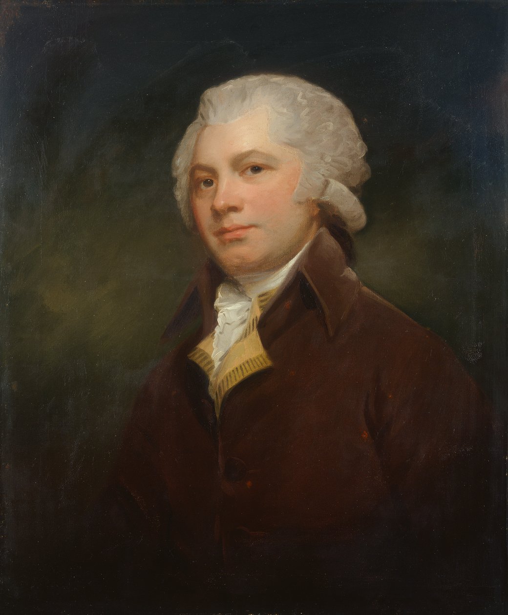 Portræt af Mr Wildman (olie på lærred) af George Romney