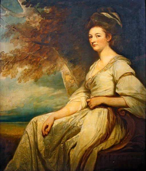 Portræt af Mrs. Beal Bonnell, ca. 1779-80 (olie på lærred) af George Romney