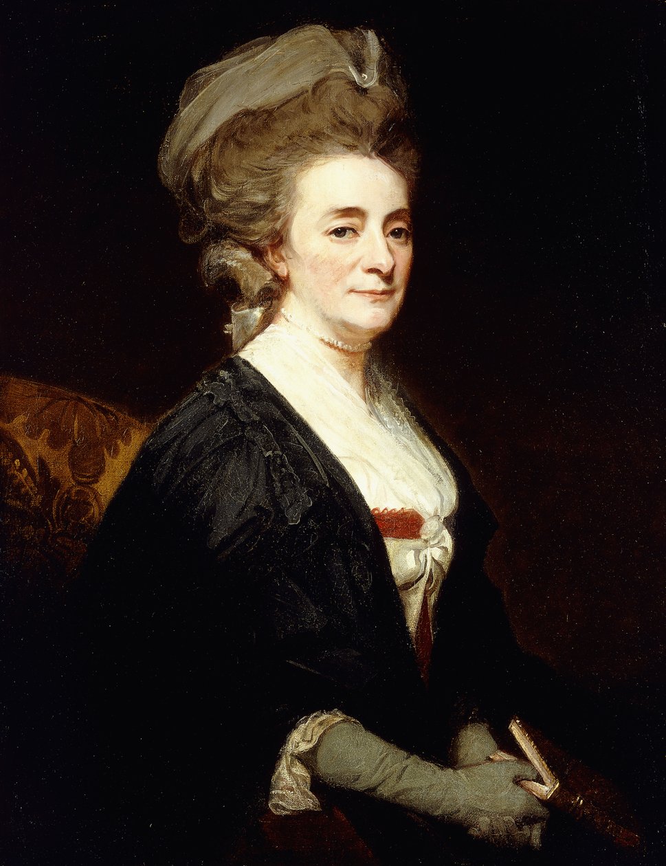 Portræt af en dame, der siges at være fru, af George Romney