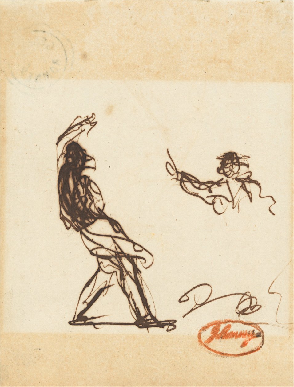 Muligvis Nedstigning af Odin eller Bolingbroke og Apparition af George Romney