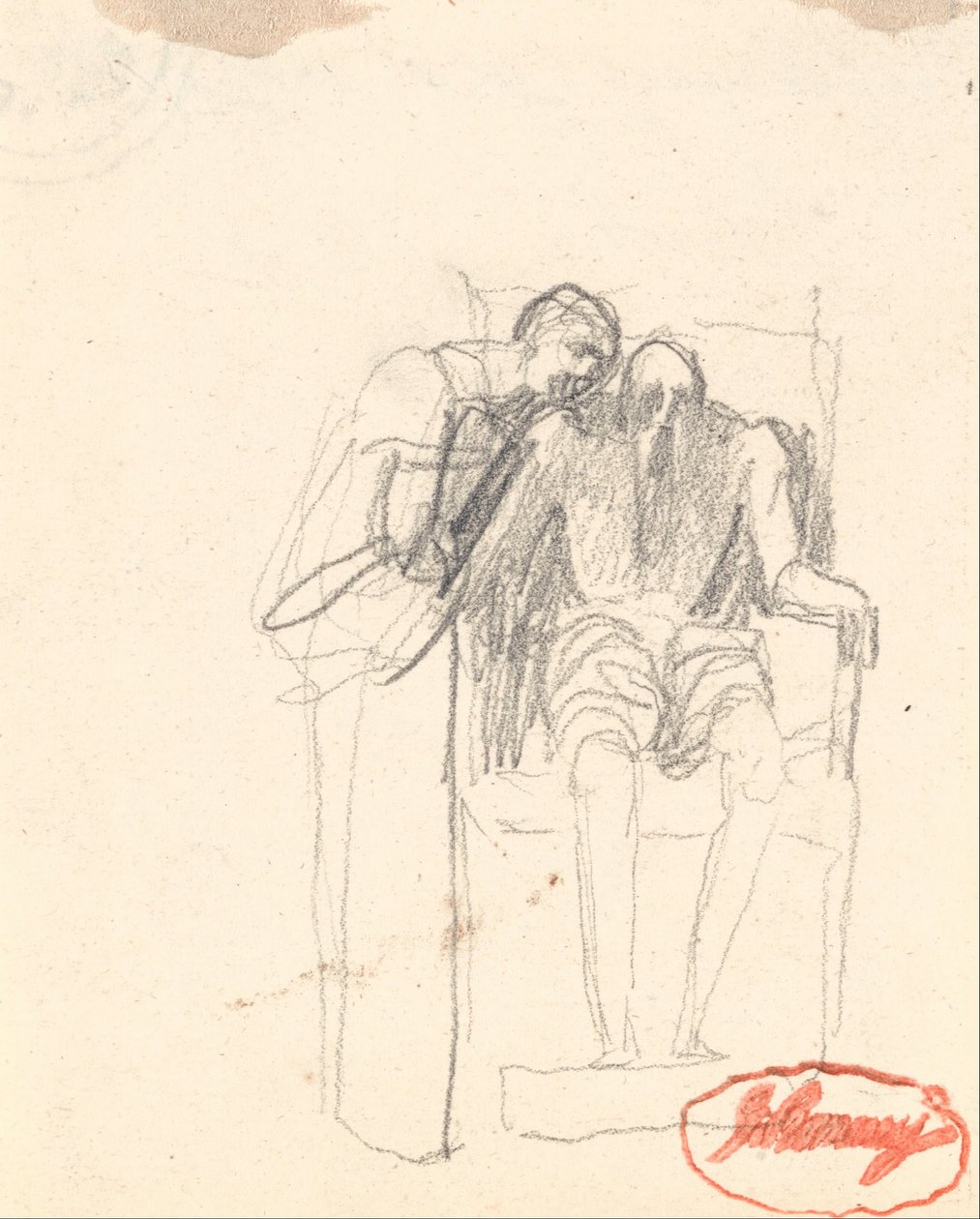 Muligvis to figurer fra "Old Age" af George Romney