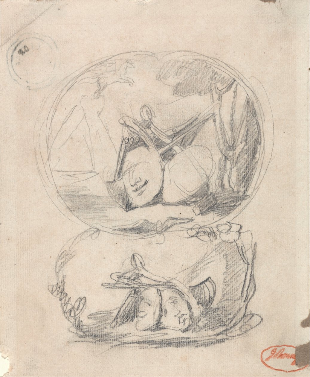 Richard Cumberlands forsidebillede af George Romney