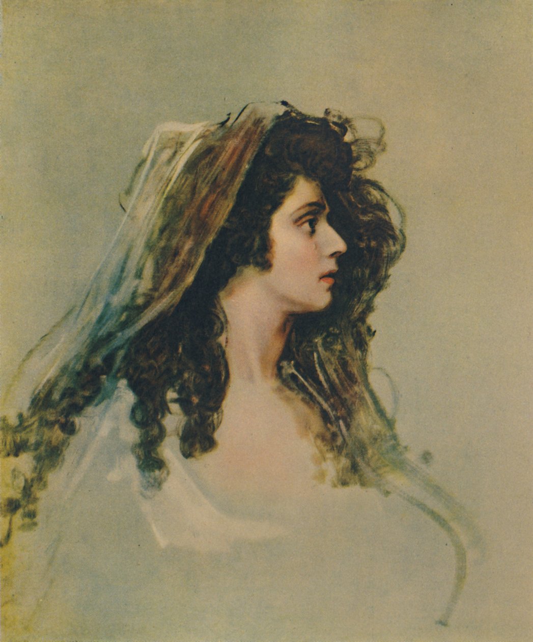 Sarah Siddons, 1755-1831, c1785, 1948. af George Romney