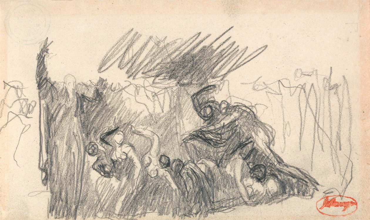 Scene med synden før syndfloden af George Romney