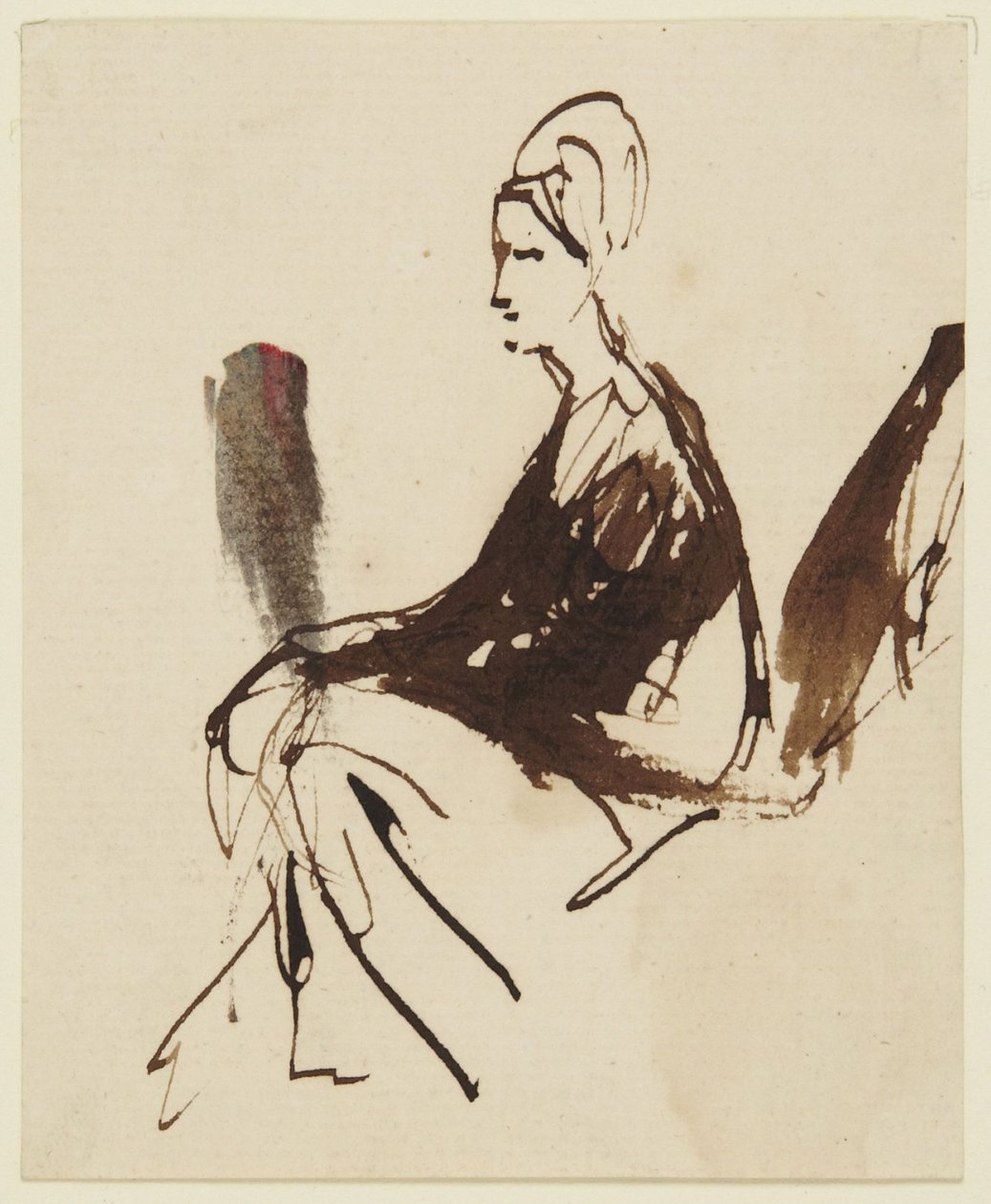 Siddende kvindefigur af George Romney