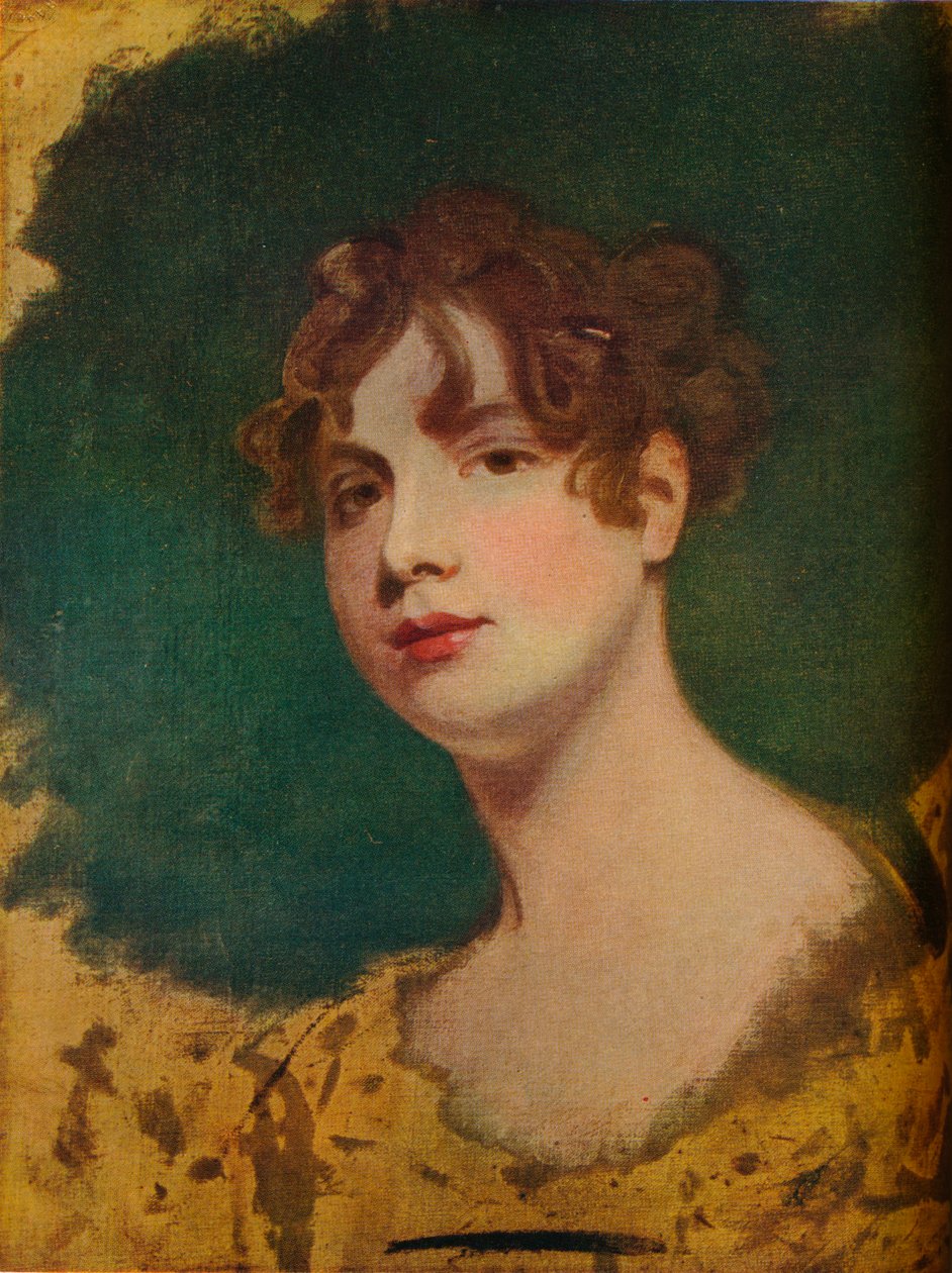 Skitse af et kvindeligt hoved, 1700-tallet af George Romney