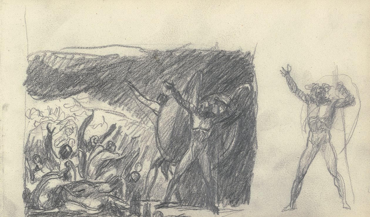 Skitsebog Tegning af George Romney