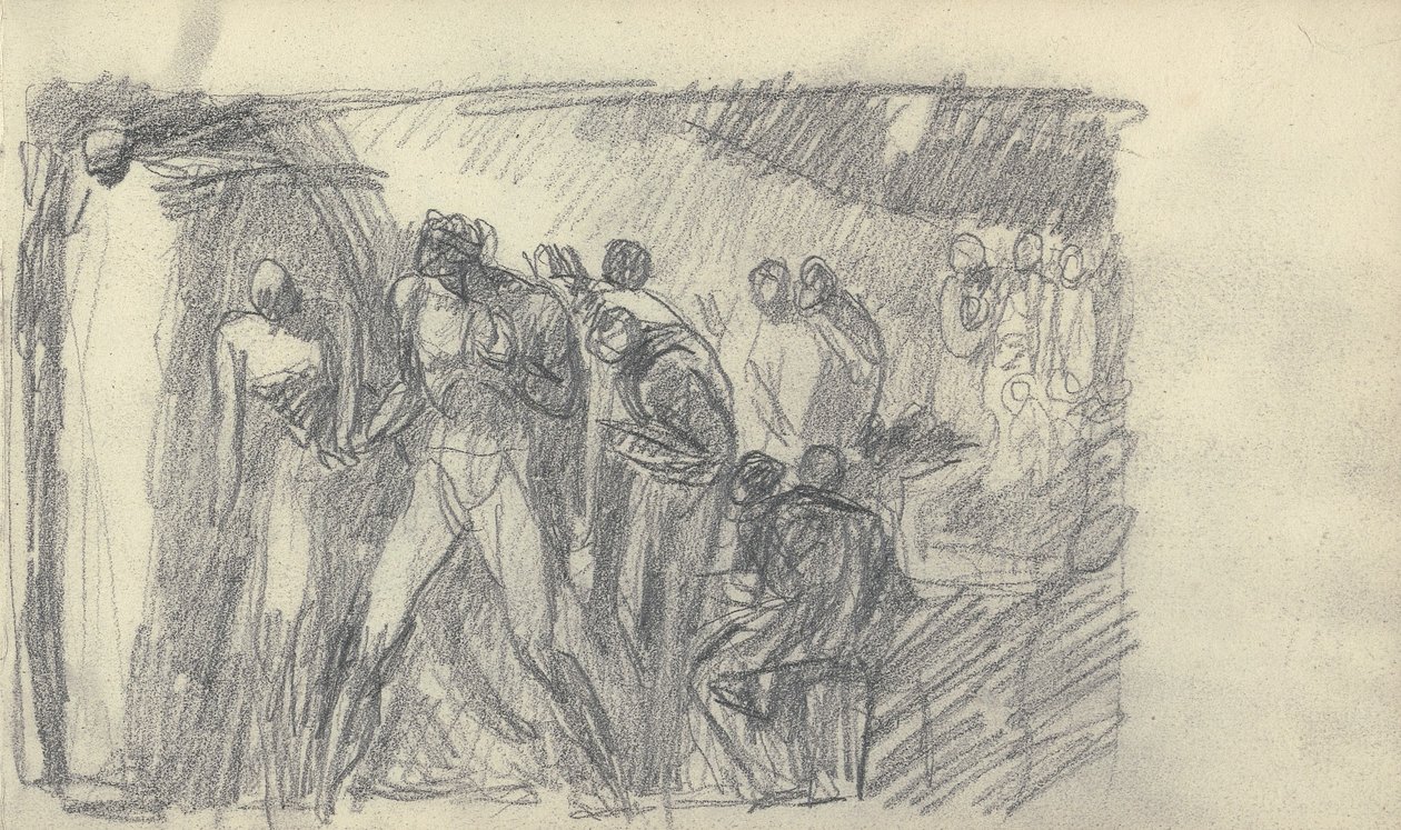 Tegning i skitsebogen af George Romney