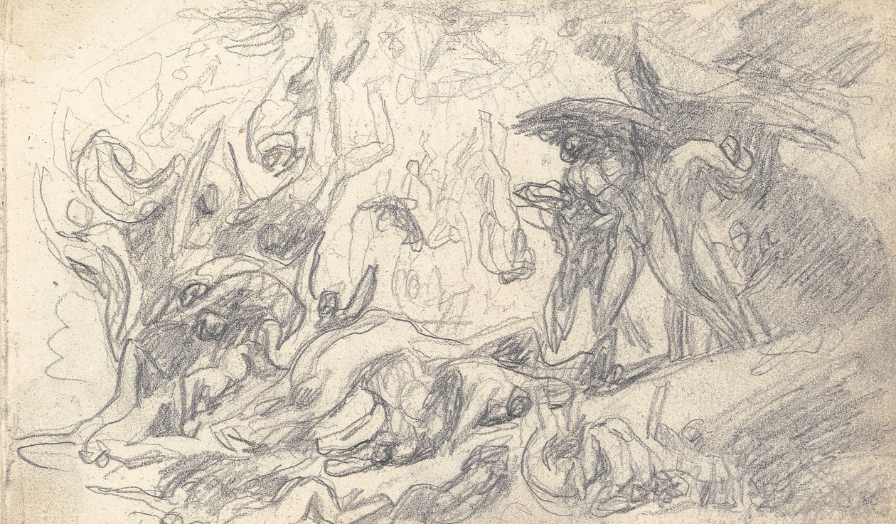 Tegning i skitsebog af George Romney